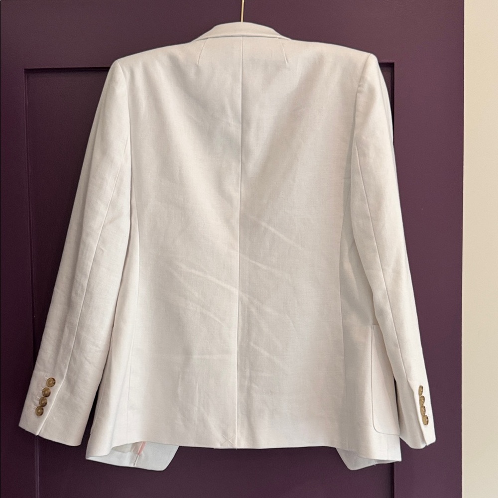 J. Crew White Single-Button Patch-Pocket Blazer N… - image 4